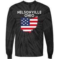 Nelsonville Ohio USA State America Travel Ohioan Tie-Dye Long Sleeve Shirt