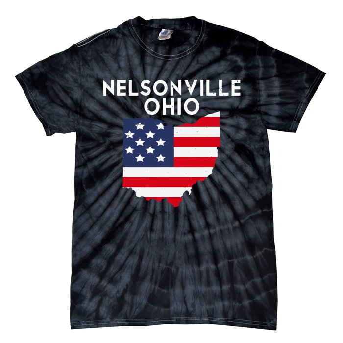 Nelsonville Ohio USA State America Travel Ohioan Tie-Dye T-Shirt