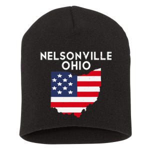 Nelsonville Ohio USA State America Travel Ohioan Short Acrylic Beanie