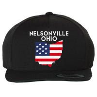 Nelsonville Ohio USA State America Travel Ohioan Wool Snapback Cap