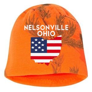 Nelsonville Ohio USA State America Travel Ohioan Kati - Camo Knit Beanie