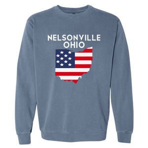 Nelsonville Ohio USA State America Travel Ohioan Garment-Dyed Sweatshirt