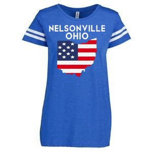 Nelsonville Ohio USA State America Travel Ohioan Enza Ladies Jersey Football T-Shirt