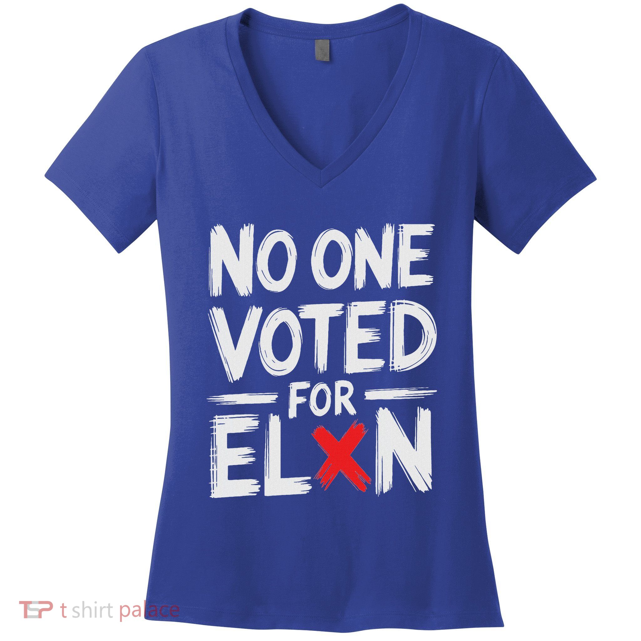 No One Voted For Elon Nobody Elected Elon Women's V-Neck T-Shirt