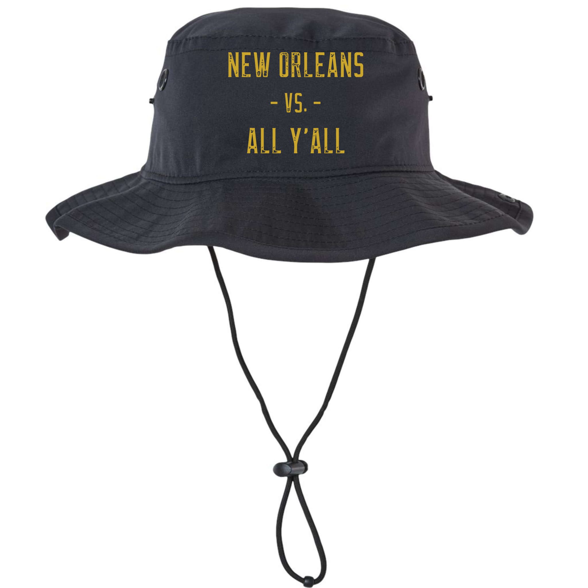 New Orleans Vs All Yall Sports Weathered Vintage Southern Bucket Hat