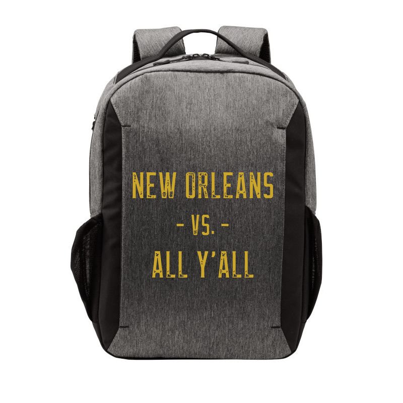 New Orleans Vs All Yall Sports Weathered Vintage Southern Vector Backpack