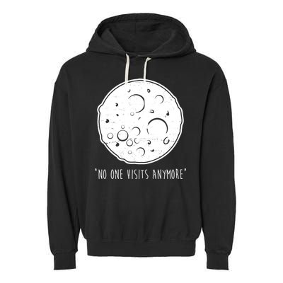 No One Visits Anymore Moon Space Garment-Dyed Fleece Hoodie