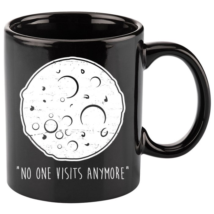 No One Visits Anymore Moon Space 11oz C Handle Ceramic Mug