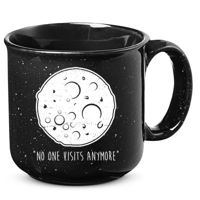No One Visits Anymore Moon Space 15oz Campfire Ceramic Mug