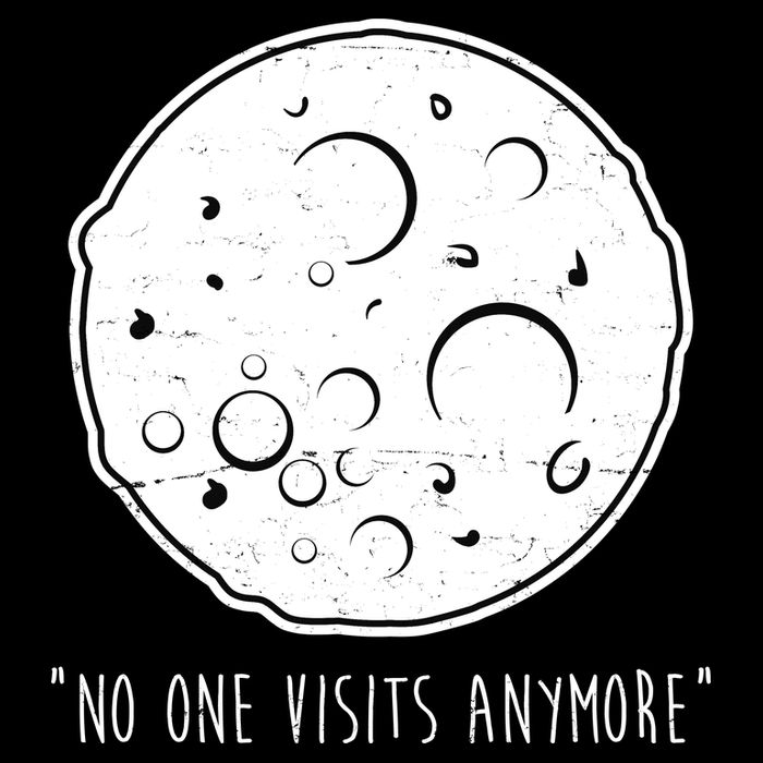 No One Visits Anymore Moon Space Cooling Performance Long Sleeve Crew