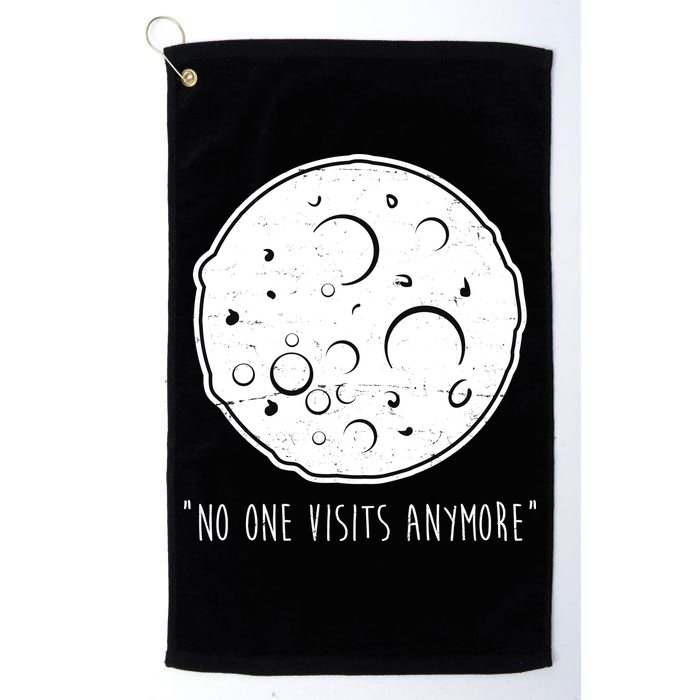 No One Visits Anymore Moon Space Golf Towel