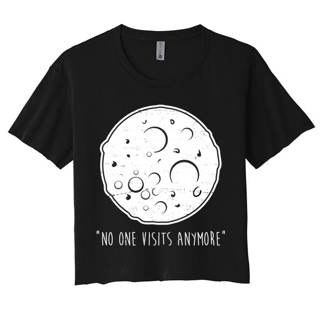 No One Visits Anymore Moon Space Crop Top