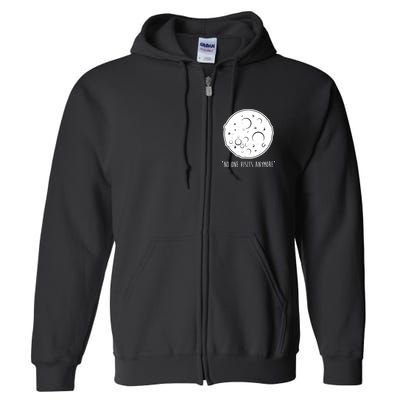 No One Visits Anymore Moon Space Full Zip Hoodie