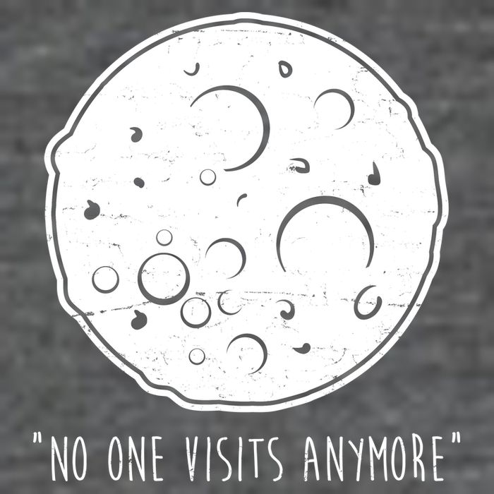 No One Visits Anymore Moon Space Tall T-Shirt