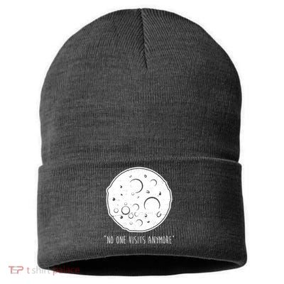 No One Visits Anymore Moon Space Sustainable Knit Beanie