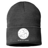 No One Visits Anymore Moon Space Sustainable Knit Beanie