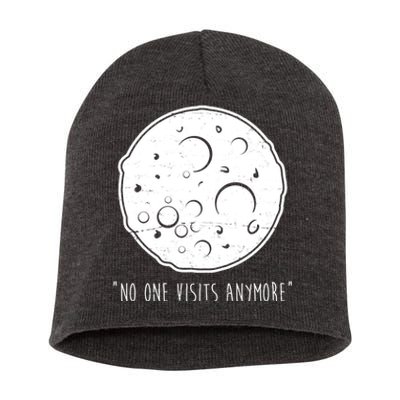 No One Visits Anymore Moon Space Short Acrylic Beanie