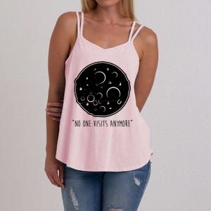 No One Visits Anymore Moon Space Women's Strappy Tank