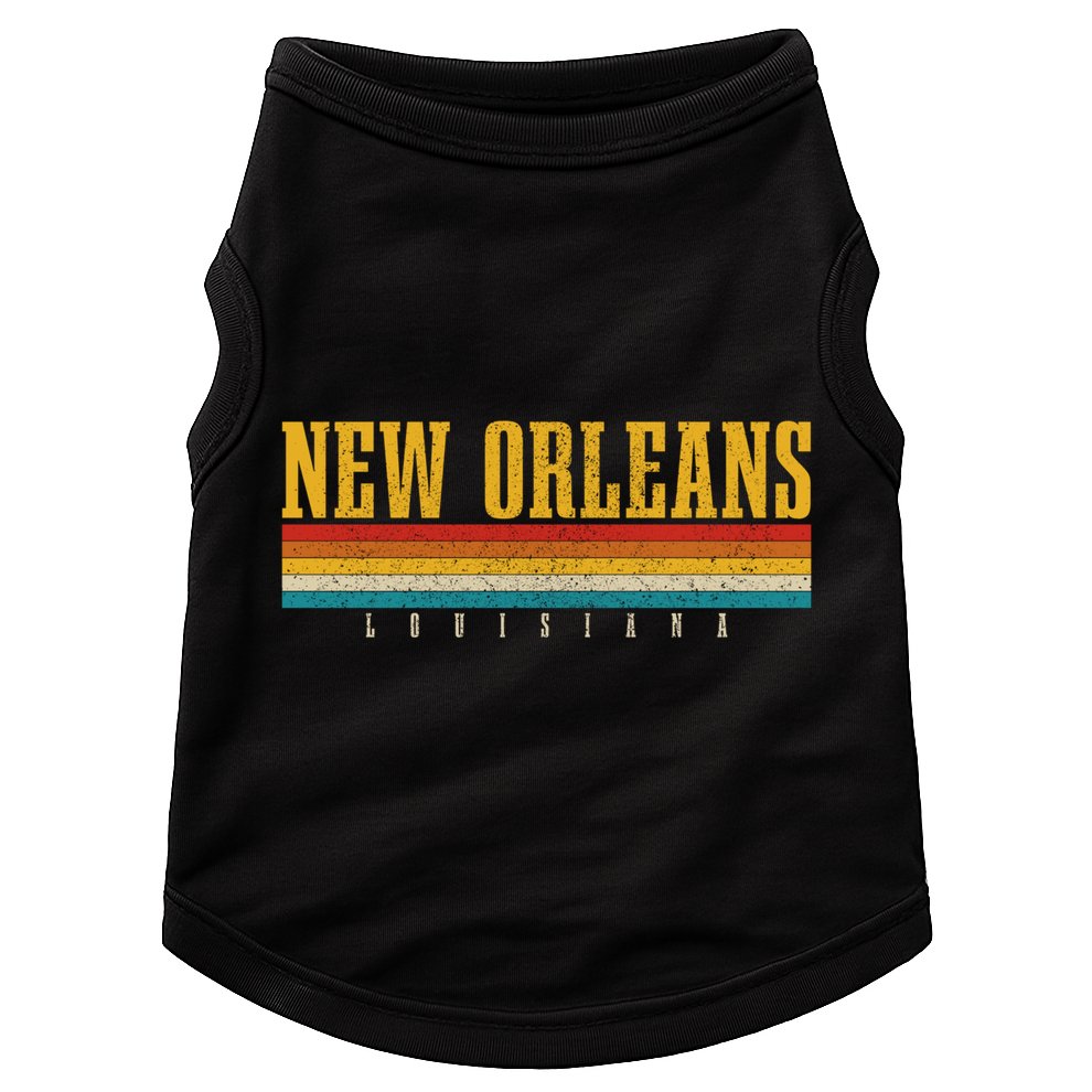 New Orleans Vintage Louisiana Gift Doggie Tank