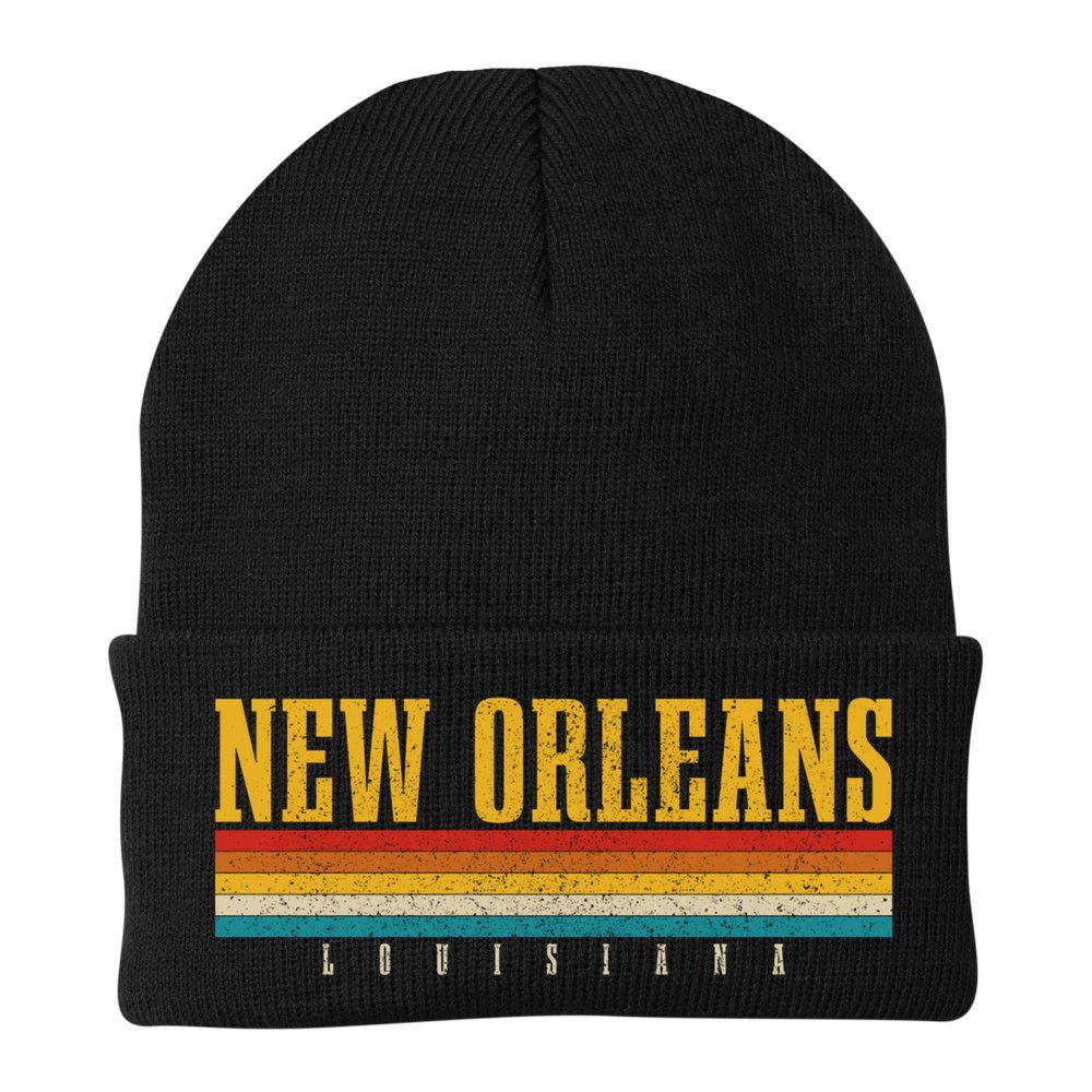 New Orleans Vintage Louisiana Gift Beanie