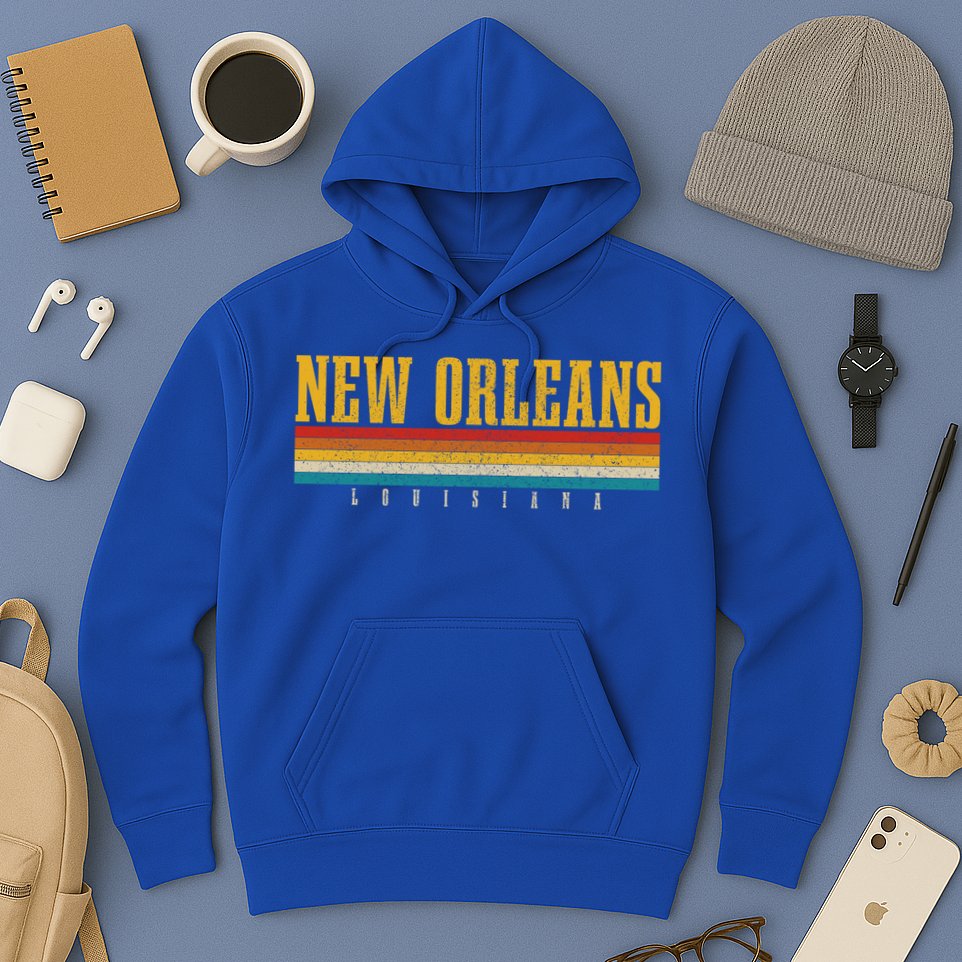 New Orleans Vintage Louisiana Gift Hoodie