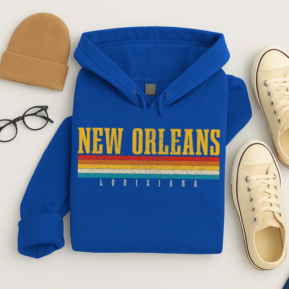 New Orleans Vintage Louisiana Gift Hoodie