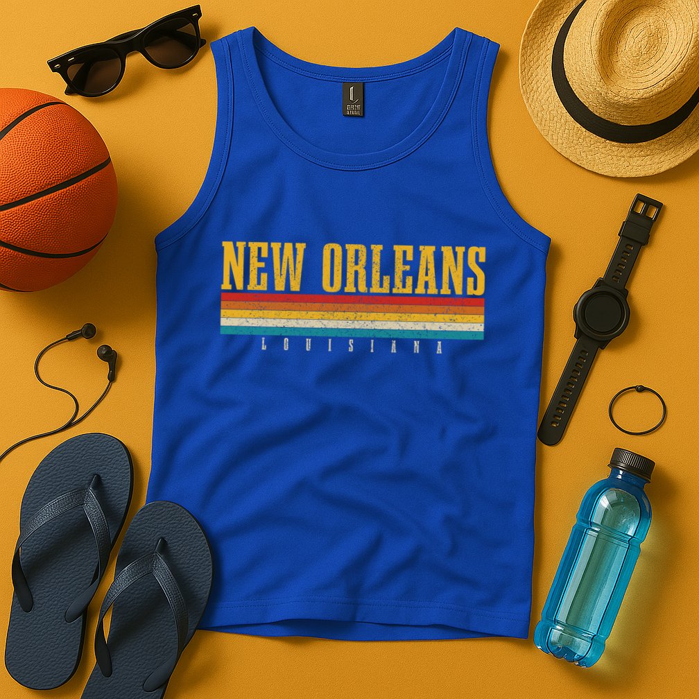 New Orleans Vintage Louisiana Gift Tank Top