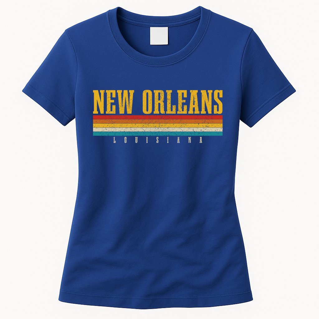 New Orleans Vintage Louisiana Gift Womens T-Shirt