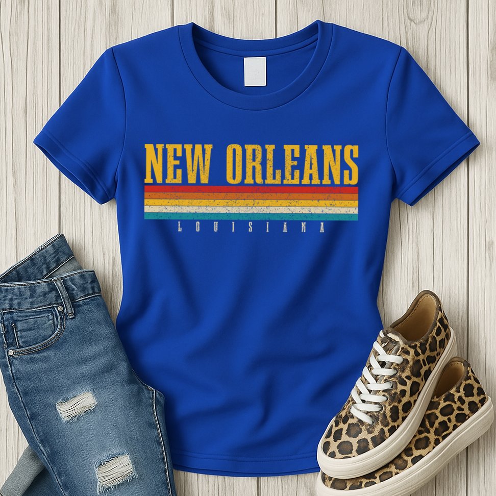 New Orleans Vintage Louisiana Gift Womens T-Shirt