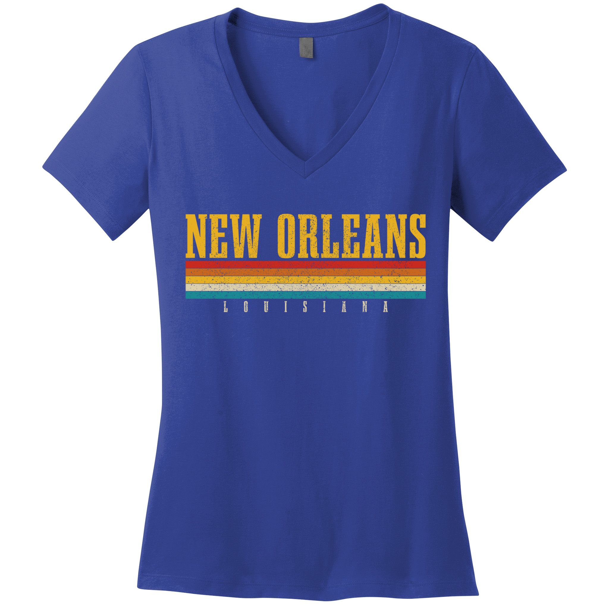 New Orleans Vintage Louisiana Gift Women's V-Neck T-Shirt