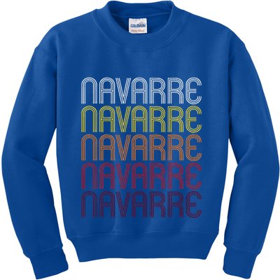Navarre Oh Vintage Style Ohio Kids Sweatshirt
