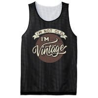 Not Old Vintage Funny Old Man Funny Dad Mesh Reversible Basketball Jersey Tank