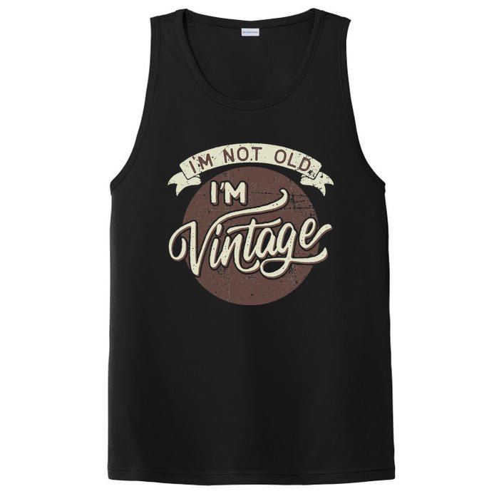 Not Old Vintage Funny Old Man Funny Dad PosiCharge Competitor Tank