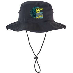 November Birthday Guy Has 3 Sides Sweet Funny Crazy  Legacy Cool Fit Booney Bucket Hat