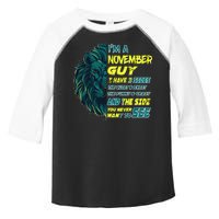 November Birthday Guy Has 3 Sides Sweet Funny Crazy  Toddler Fine Jersey T-Shirt