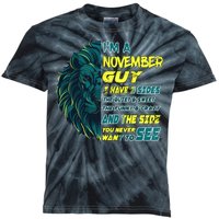 November Birthday Guy Has 3 Sides Sweet Funny Crazy  Kids Tie-Dye T-Shirt