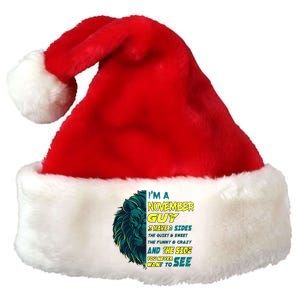 November Birthday Guy Has 3 Sides Sweet Funny Crazy  Premium Christmas Santa Hat