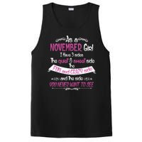 November Girl Sweet But Crazy Funny Birthday PosiCharge Competitor Tank