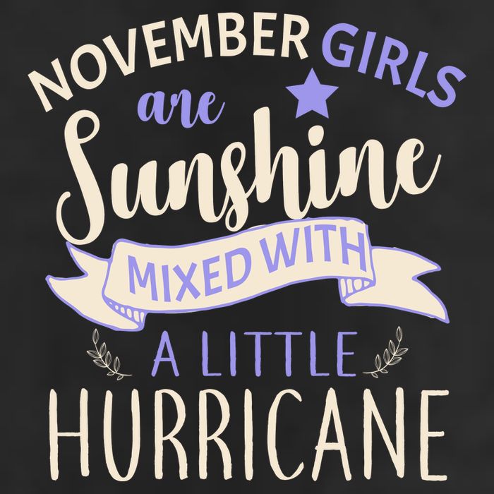 November Girls Are Sunshine Mixed With Hurricane 7 Panel Mesh Trucker Snapback Hat