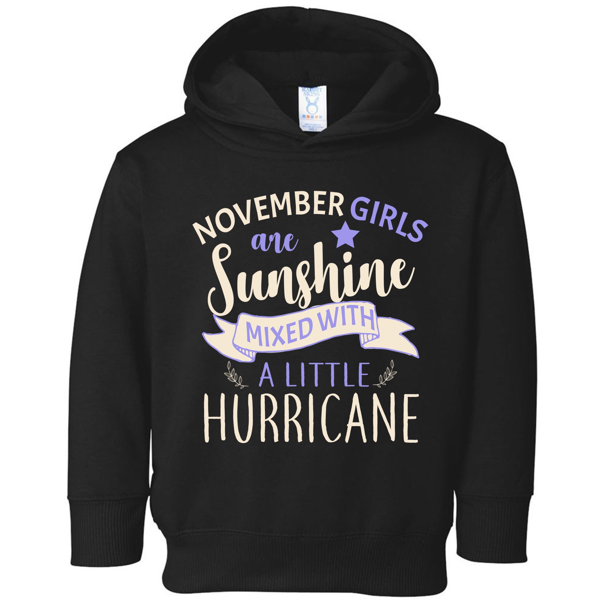 November Girls Are Sunshine Mixed With Hurricane Toddler Hoodie