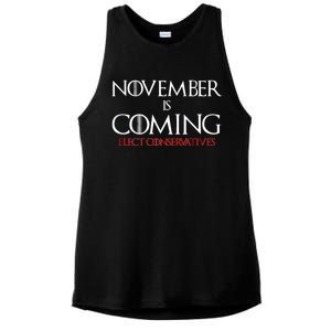 November is Coming Elect Conservatives Election Ladies PosiCharge Tri-Blend Wicking Tank