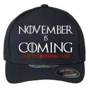 November is Coming Elect Conservatives Election Flexfit Unipanel Trucker Cap