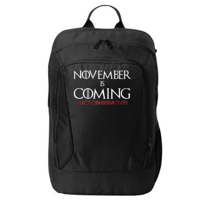 November is Coming Elect Conservatives Election City Backpack