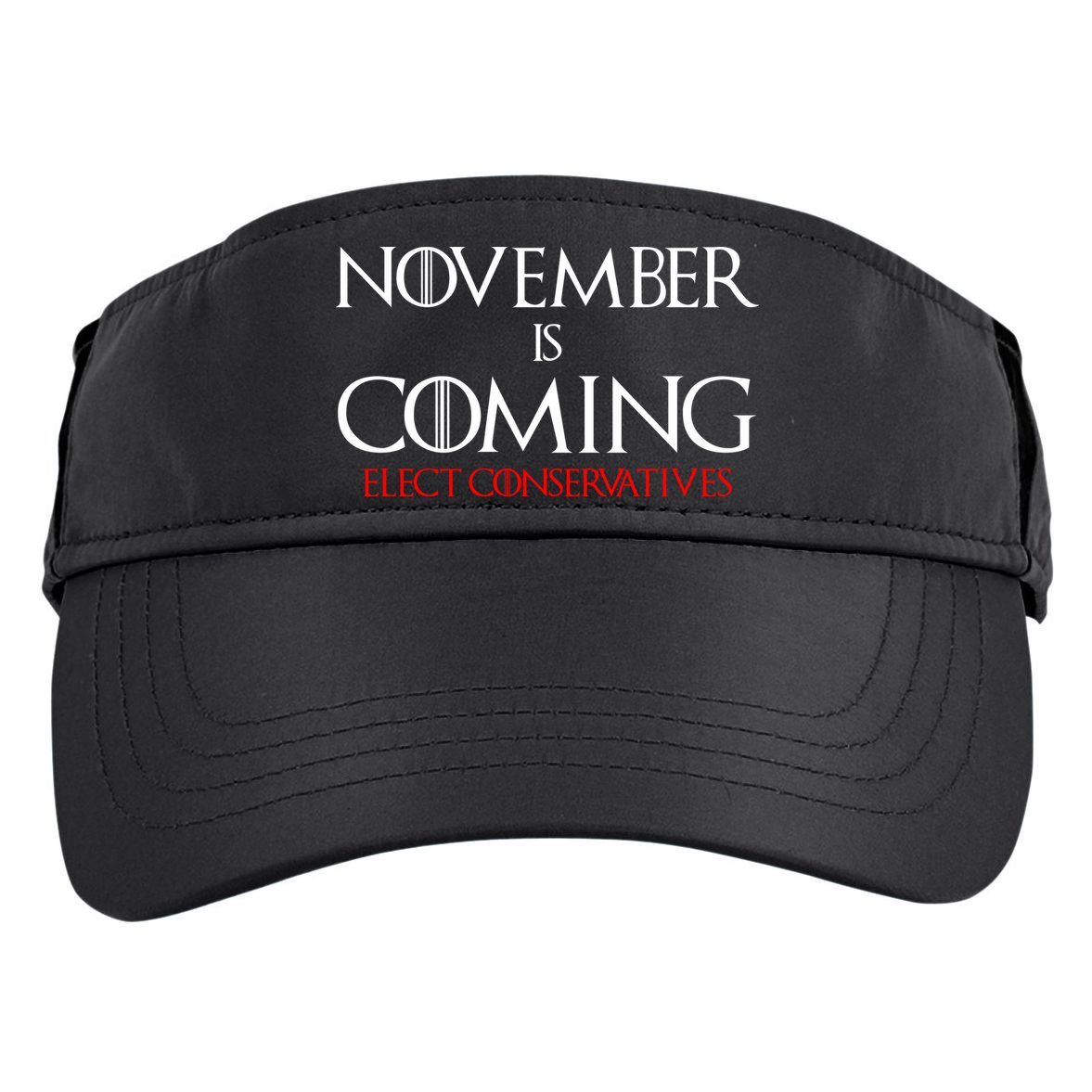 November is Coming Elect Conservatives Election Adult Drive Performance Visor
