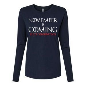 November is Coming Elect Conservatives Election Womens Cotton Relaxed Long Sleeve T-Shirt