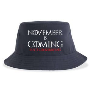 November is Coming Elect Conservatives Election Sustainable Bucket Hat