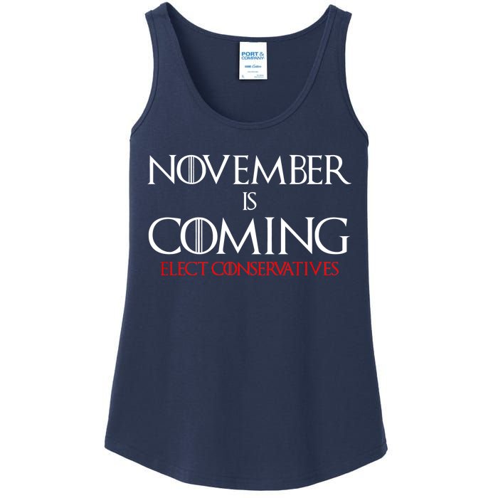 November is Coming Elect Conservatives Election Ladies Essential Tank