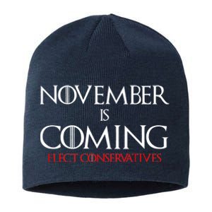 November is Coming Elect Conservatives Election Sustainable Beanie