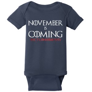 November is Coming Elect Conservatives Election Baby Bodysuit