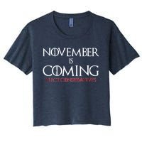 November is Coming Elect Conservatives Election Women's Crop Top Tee